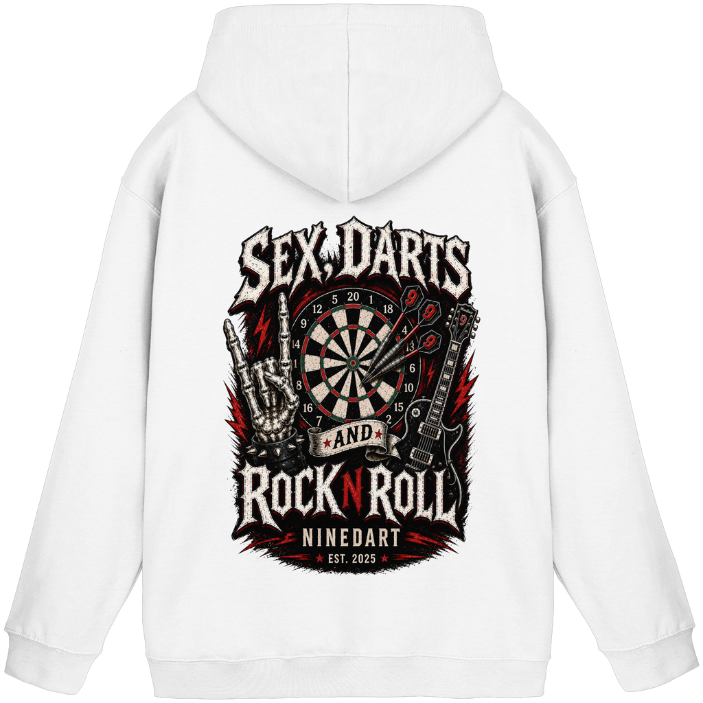 SEX, DARTS AND ROCK N ROLL - Basic Unisex Hoodie