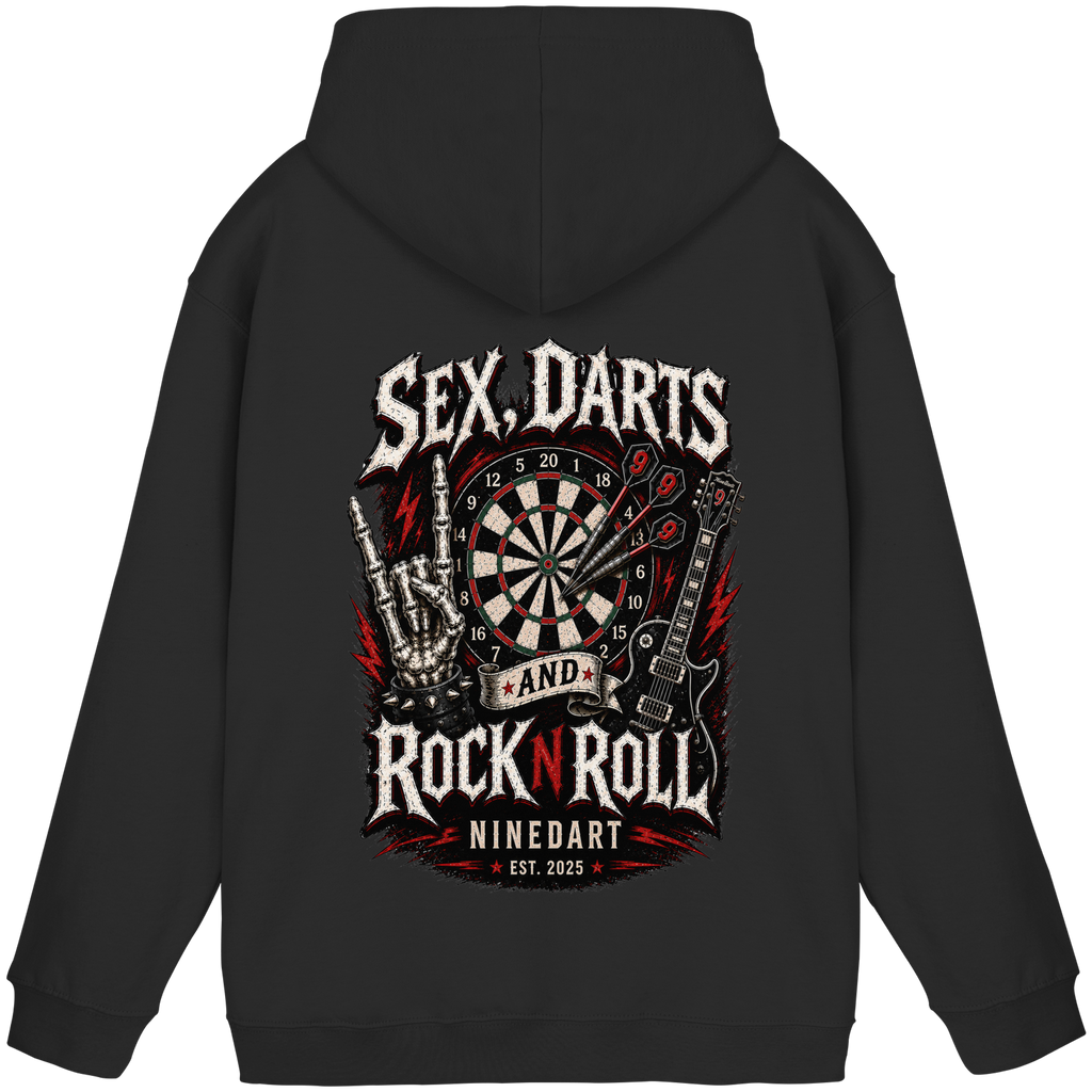SEX, DARTS AND ROCK N ROLL - Basic Unisex Hoodie