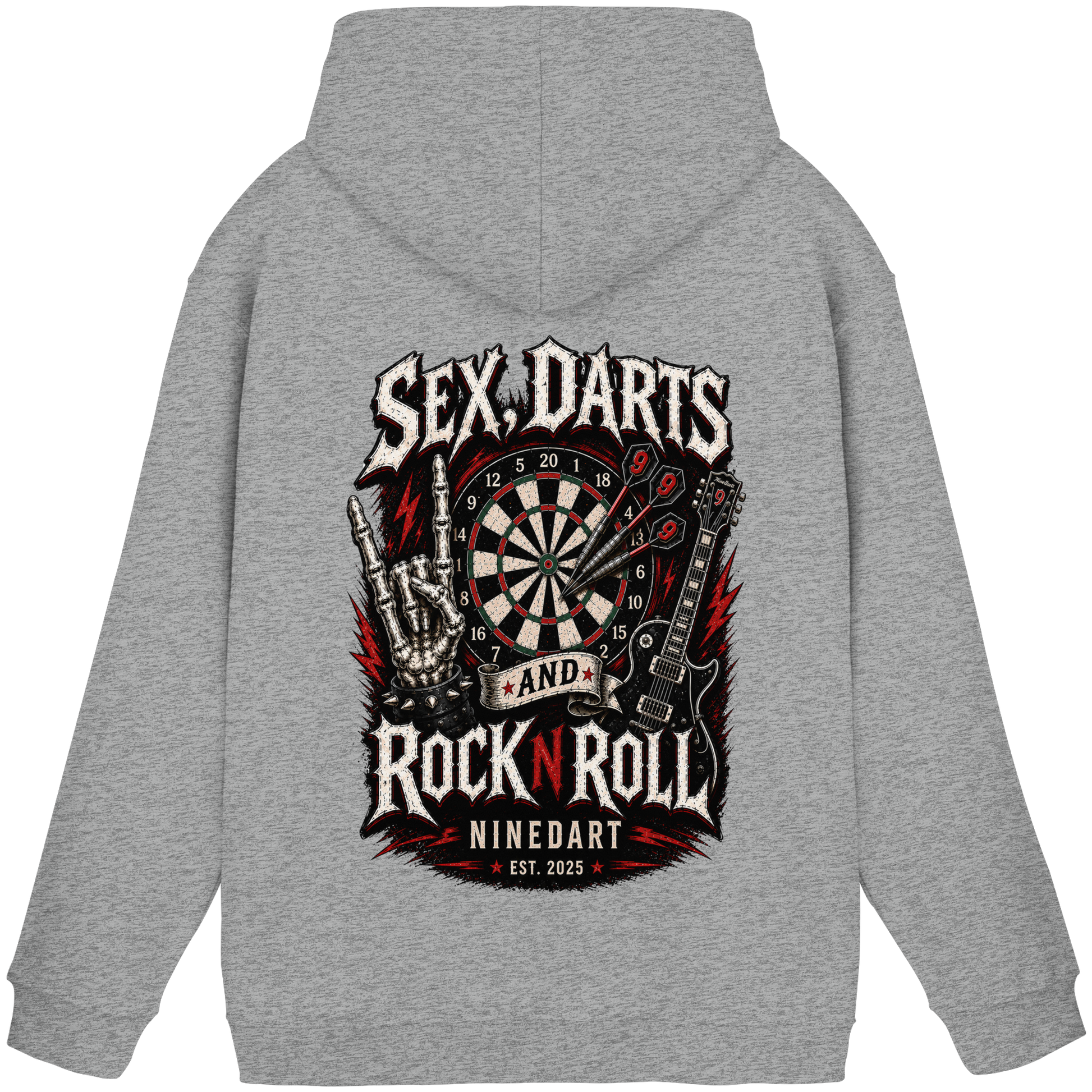 SEX, DARTS AND ROCK N ROLL - Basic Unisex Hoodie