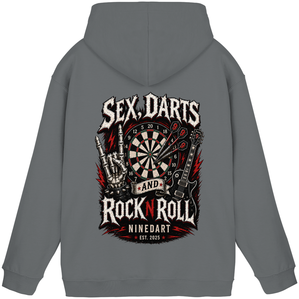 SEX, DARTS AND ROCK N ROLL - Basic Unisex Hoodie