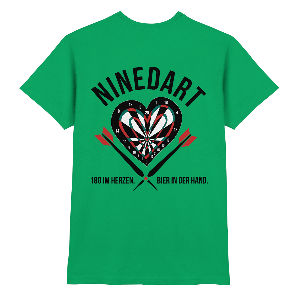 NINEDART – 180 im Herzen. Bier in der Hand.  - Premium Shirt