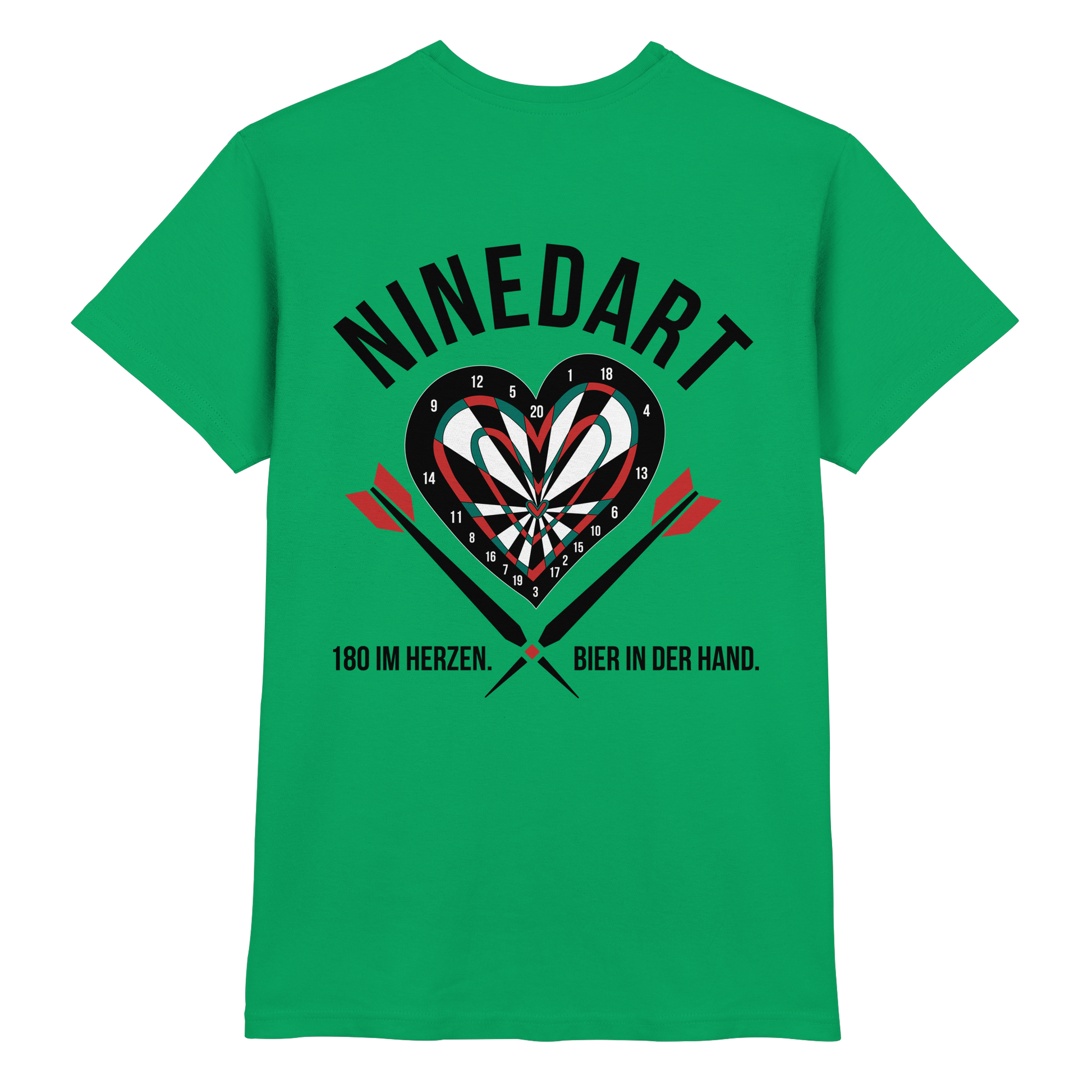 NINEDART – 180 im Herzen. Bier in der Hand.  - Premium Shirt