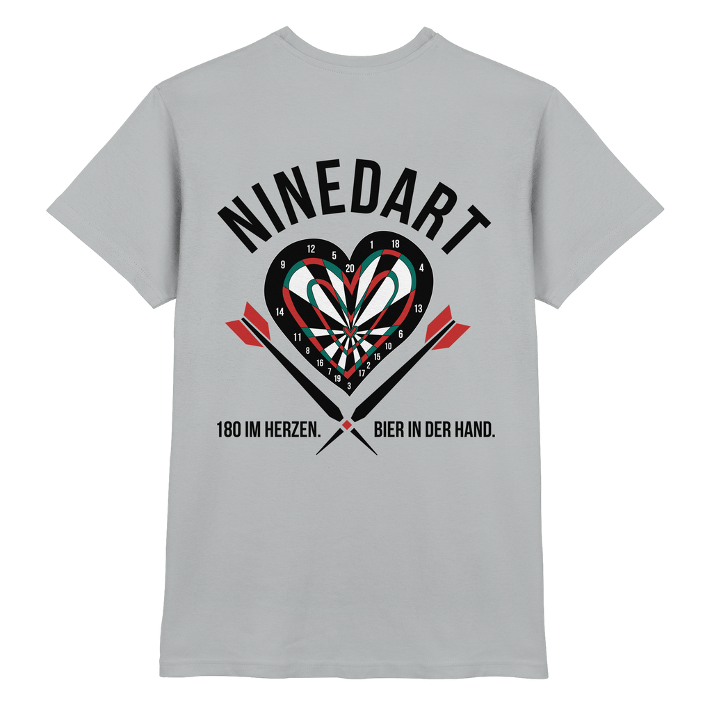 NINEDART – 180 im Herzen. Bier in der Hand.  - Premium Shirt