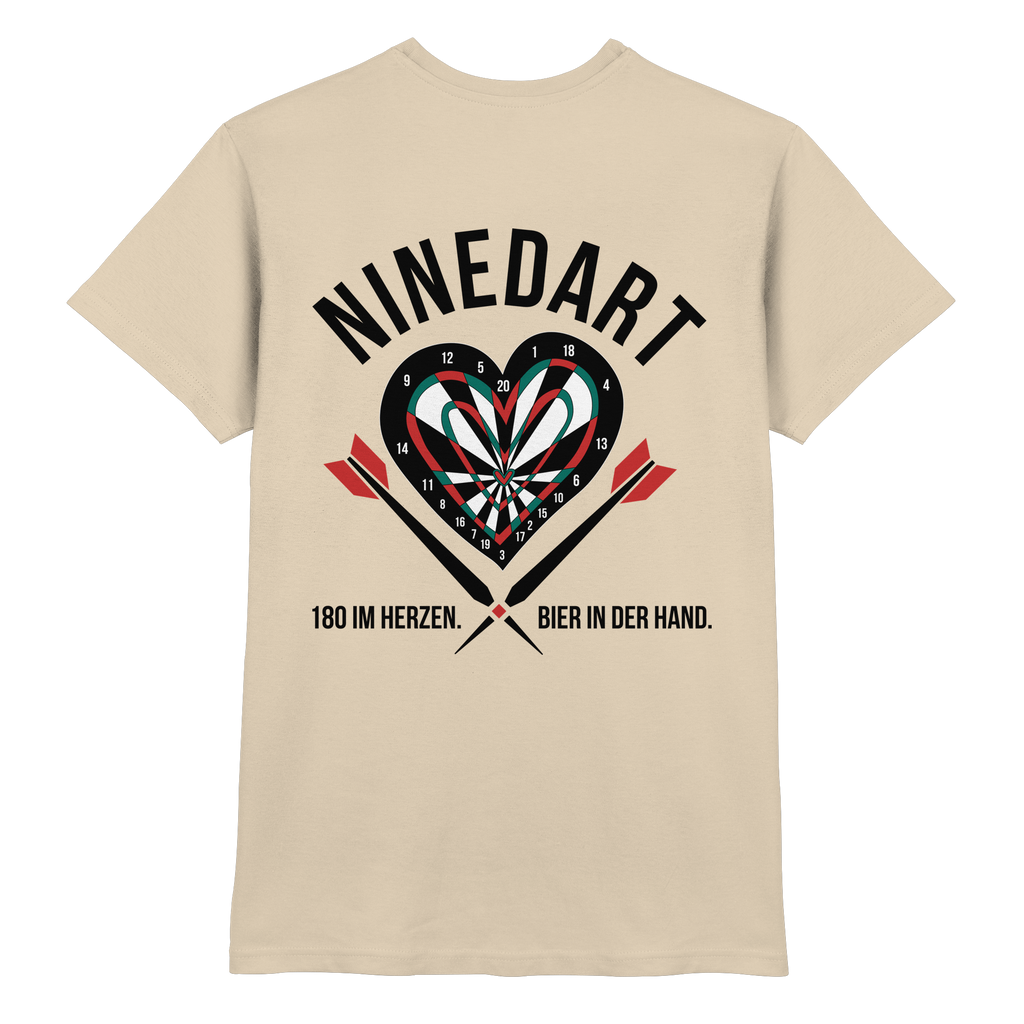 NINEDART – 180 im Herzen. Bier in der Hand.  - Premium Shirt