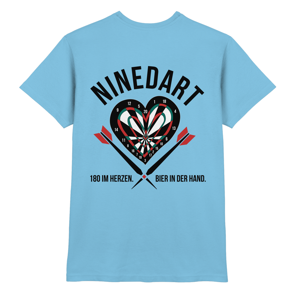 NINEDART – 180 im Herzen. Bier in der Hand.  - Premium Shirt