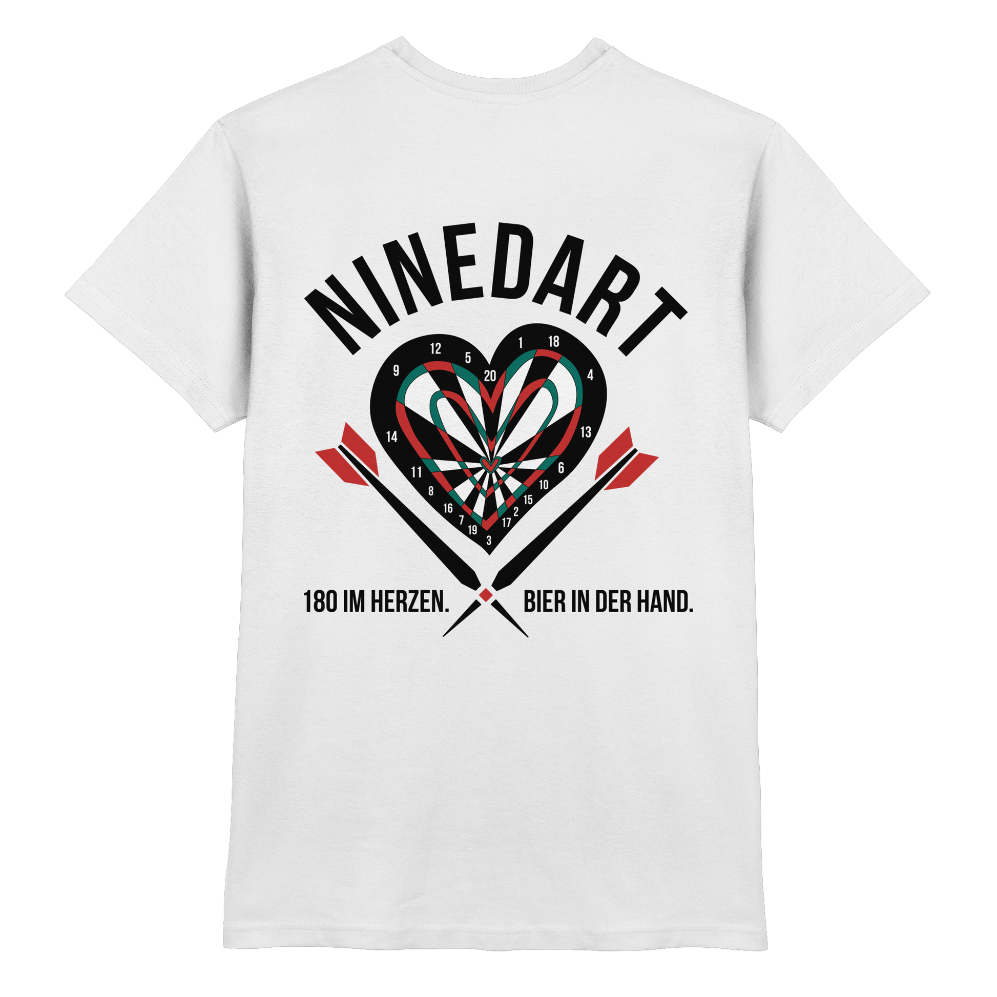 NINEDART – 180 im Herzen. Bier in der Hand.  - Premium Shirt