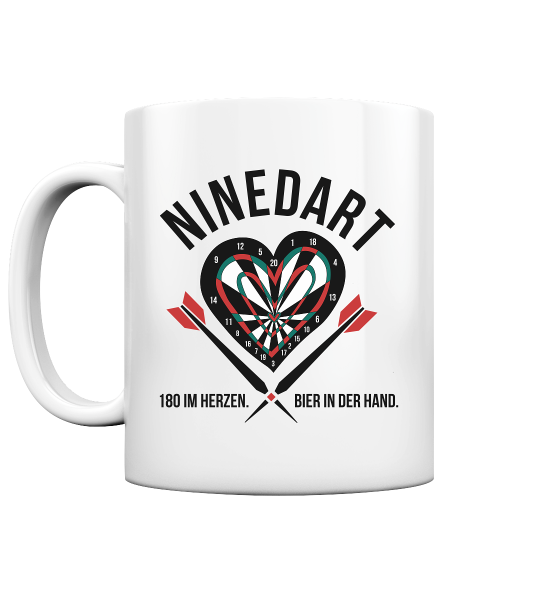 NINEDART – 180 im Herzen. - Tasse glossy