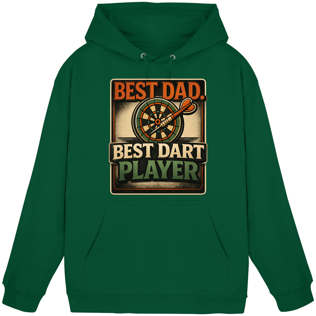 Best Dad. Best Dart Player. - Basic Unisex Hoodie