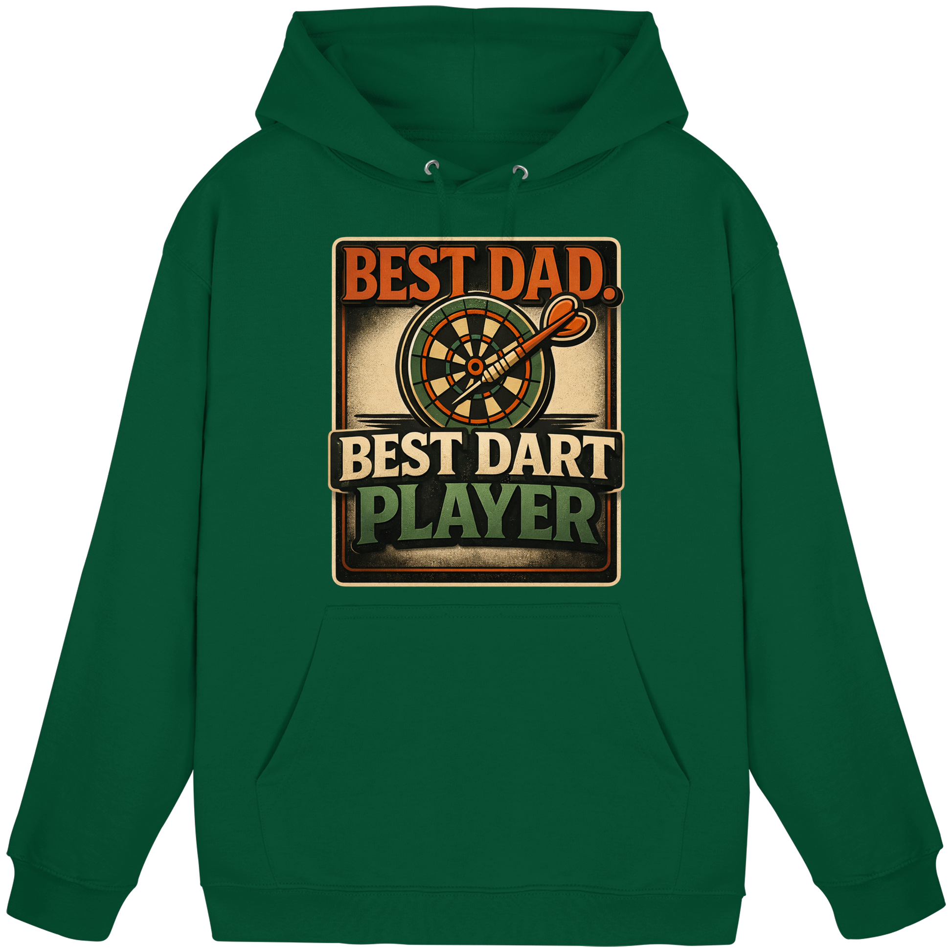 Best Dad. Best Dart Player. - Basic Unisex Hoodie
