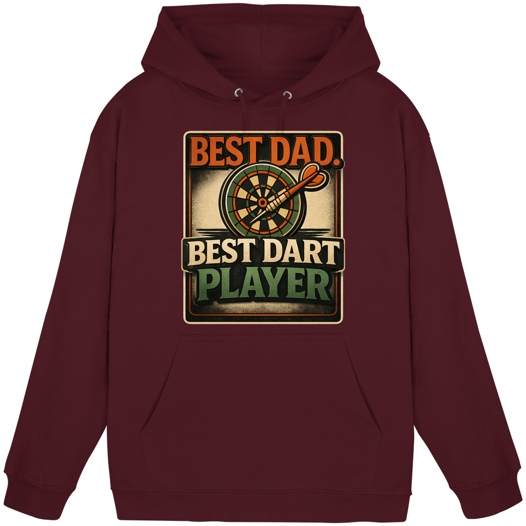 Best Dad. Best Dart Player. - Basic Unisex Hoodie