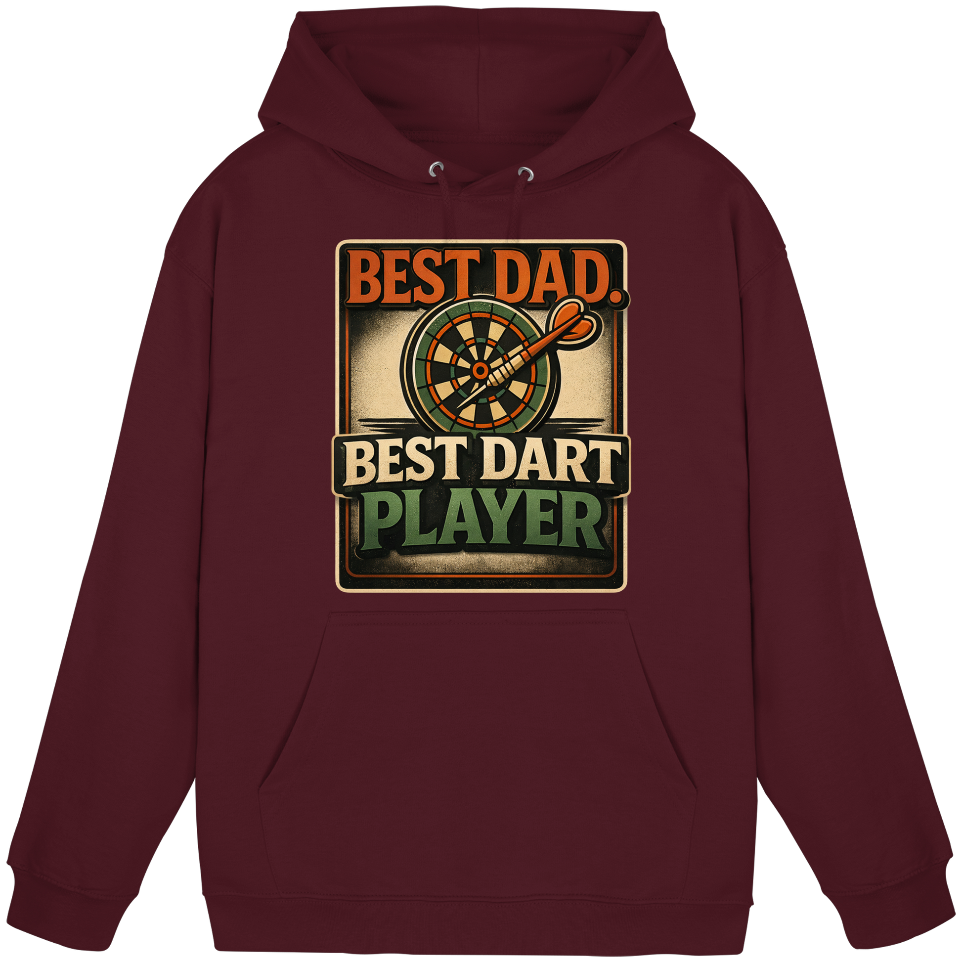 Best Dad. Best Dart Player. - Basic Unisex Hoodie