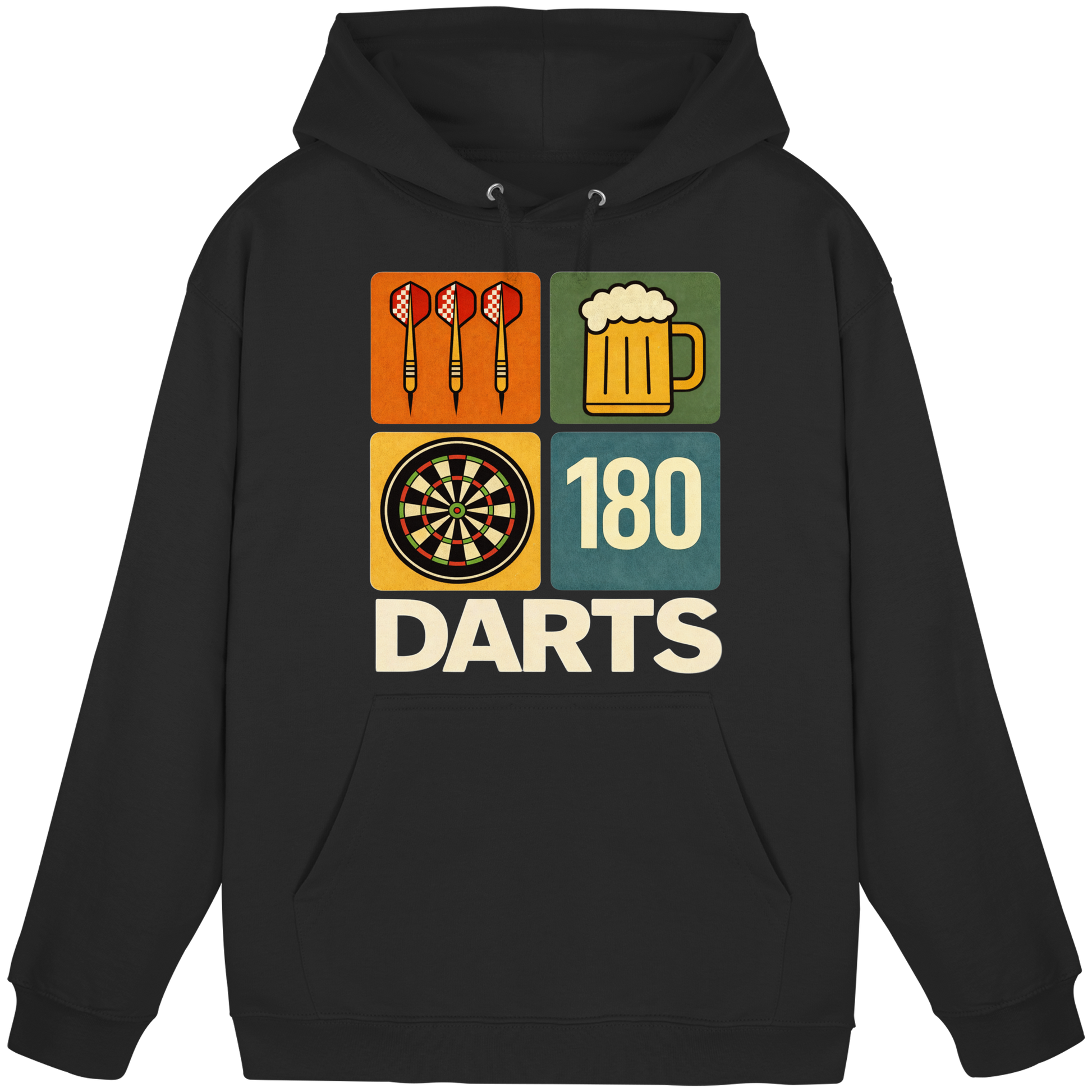 Darts & Beer – Vintage 180 Design - Basic Unisex Hoodie