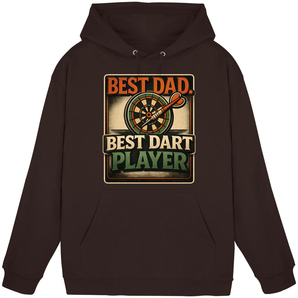 Best Dad. Best Dart Player. - Basic Unisex Hoodie
