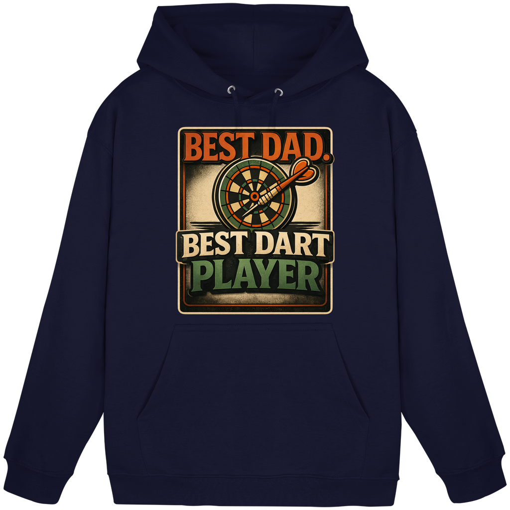 Best Dad. Best Dart Player. - Basic Unisex Hoodie