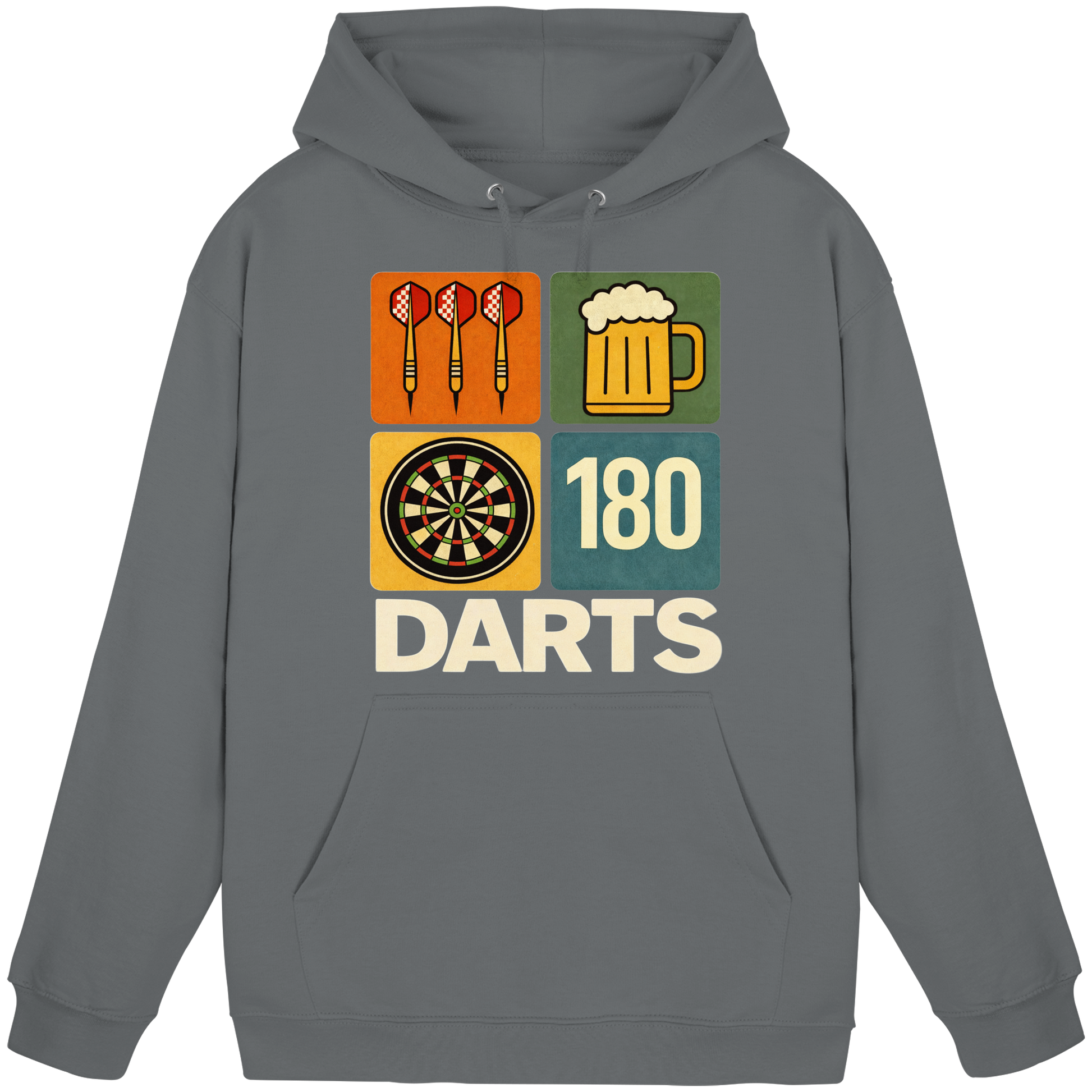 Darts & Beer – Vintage 180 Design - Basic Unisex Hoodie