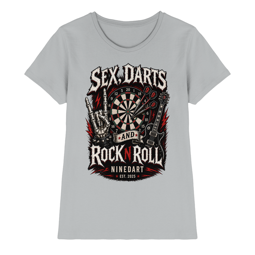 SEX, DARTS AND ROCK N ROLL - Ladies Premium Shirt