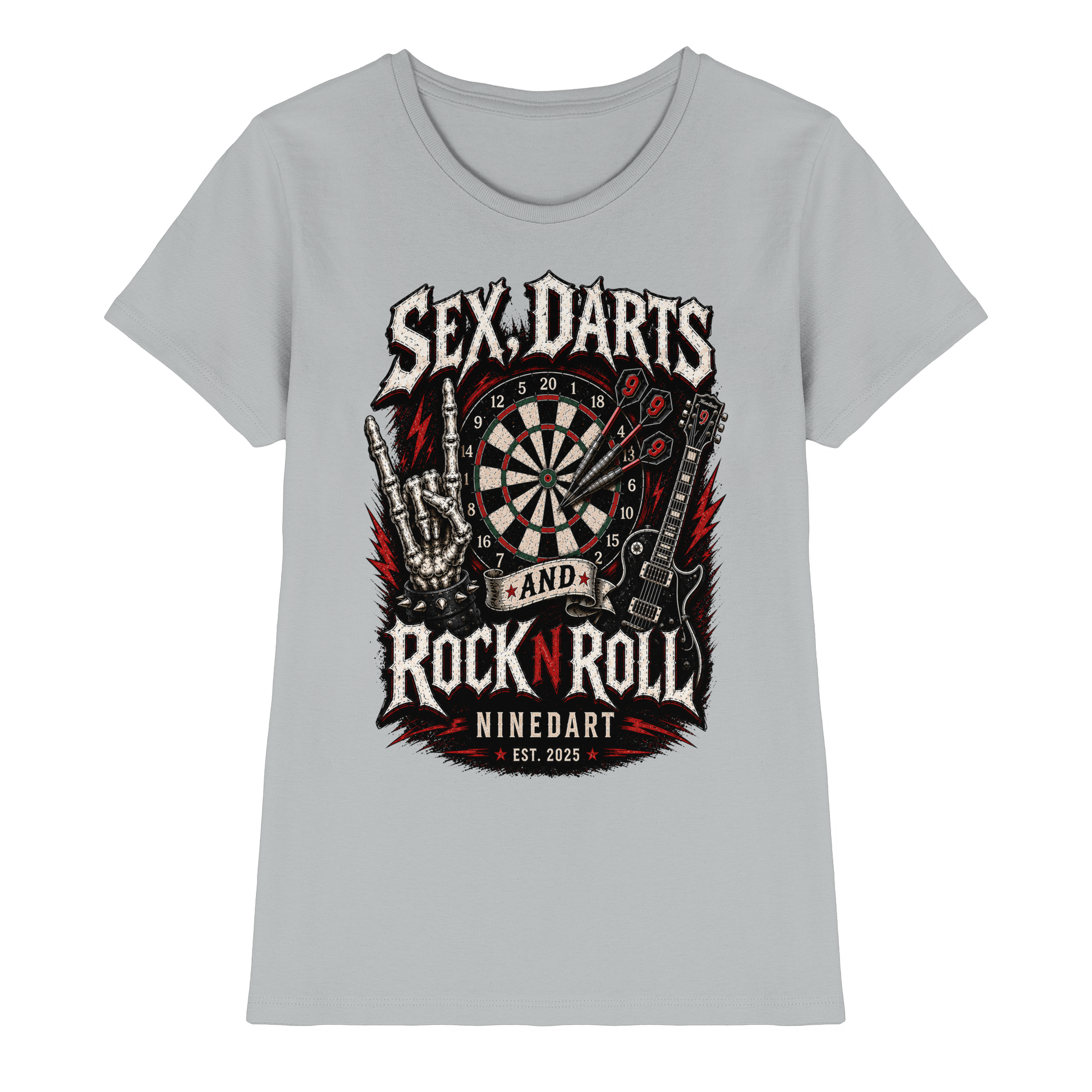 SEX, DARTS AND ROCK N ROLL - Ladies Premium Shirt