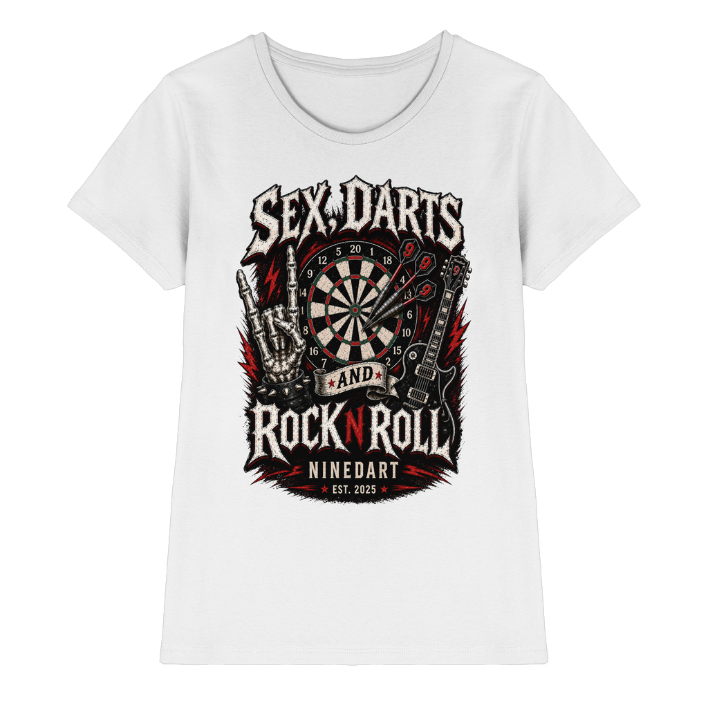 SEX, DARTS AND ROCK N ROLL - Ladies Premium Shirt