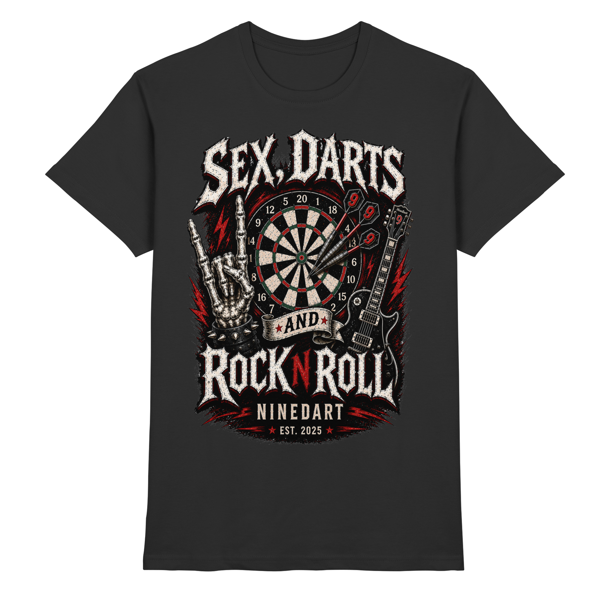 SEX, DARTS AND ROCK N ROLL - Premium Shirt