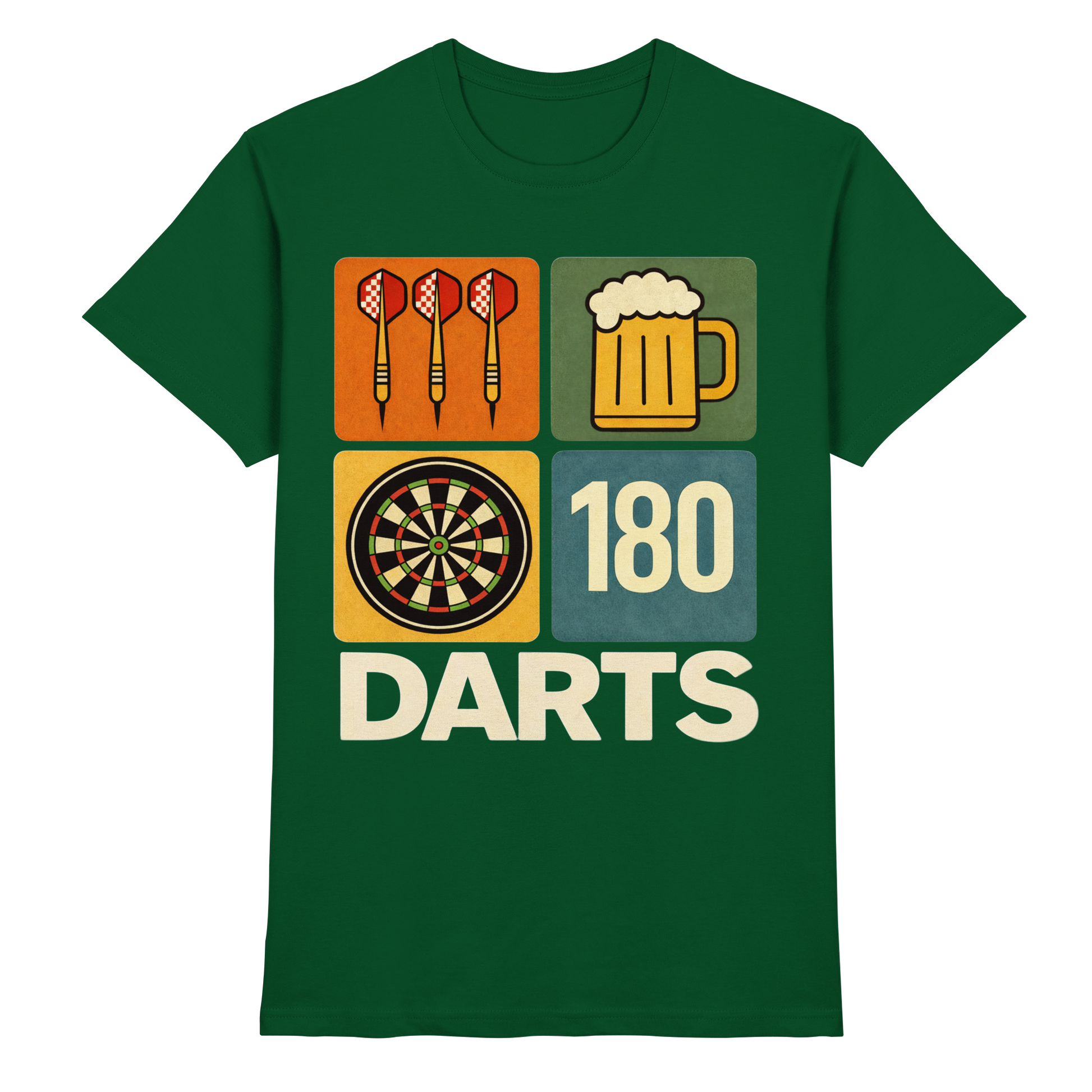 Darts & Beer – Vintage 180 Design - Premium Shirt