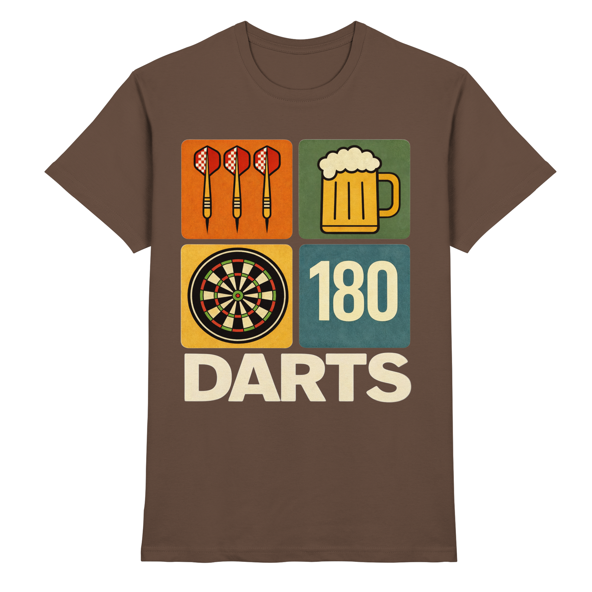 Darts & Beer – Vintage 180 Design - Premium Shirt