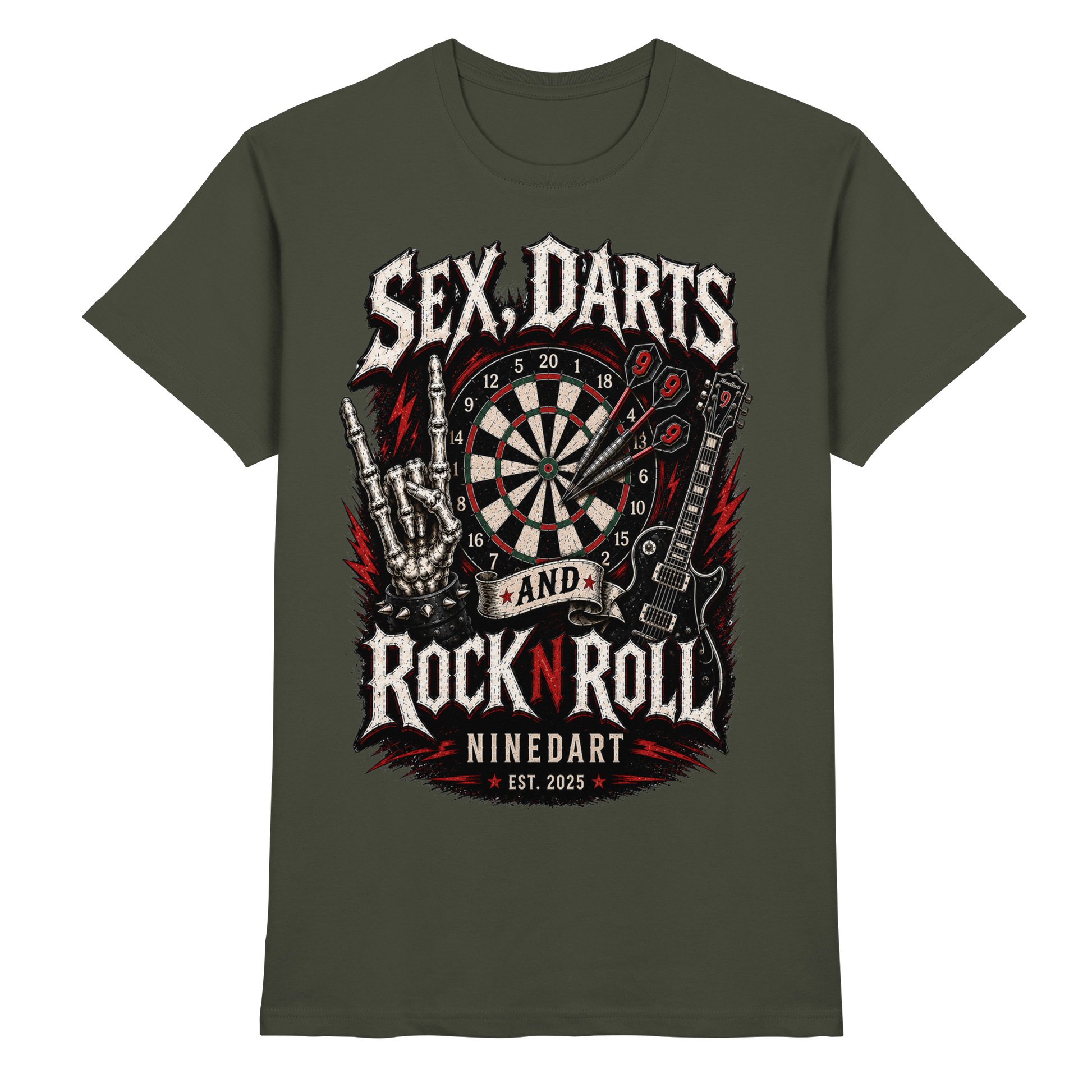 SEX, DARTS AND ROCK N ROLL - Premium Shirt