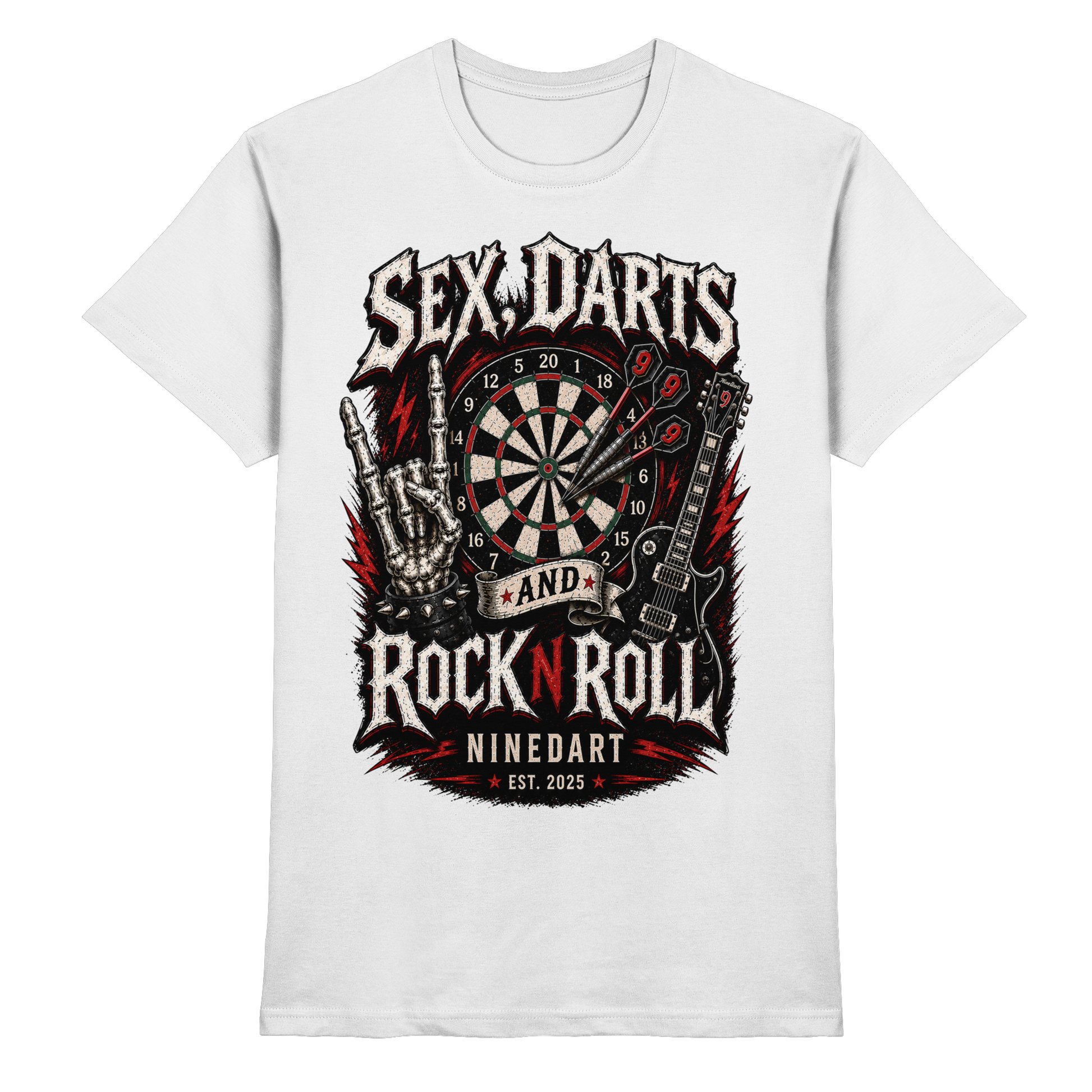 SEX, DARTS AND ROCK N ROLL - Premium Shirt