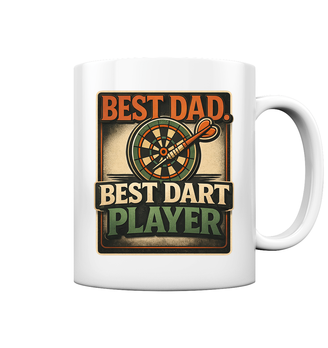 Best Dad. Best Dart Player. - Tasse glossy